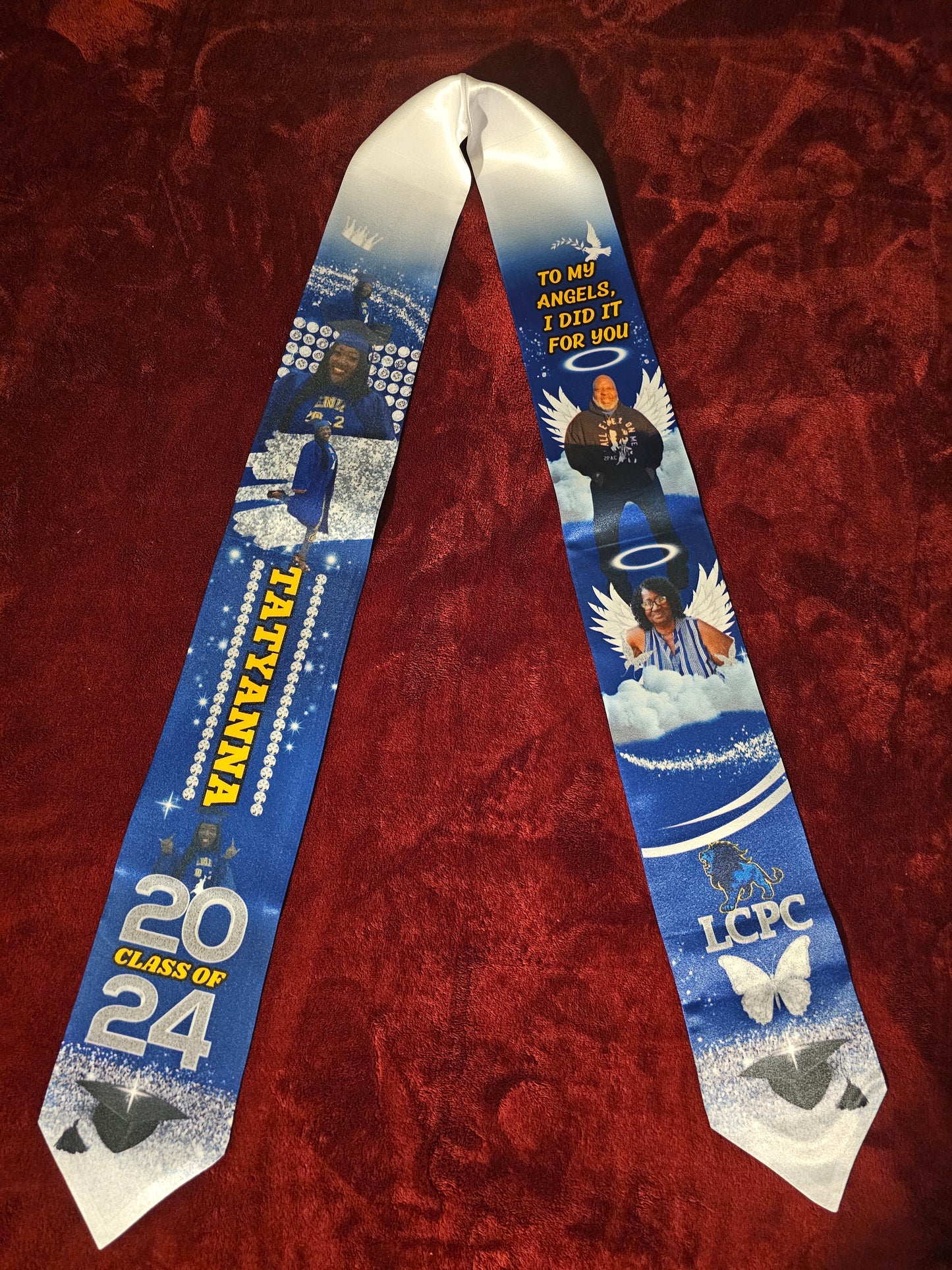 Custom Grad Stole (Turnaround Time Up To 2-5 Business Days)