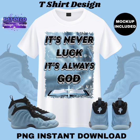 Never Luck PNG Design (Mockups Included)
