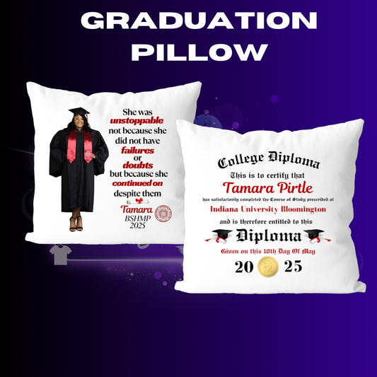 Graduation Pillow (Double Side) (Turnaround Time: Up To 7 Business Days)