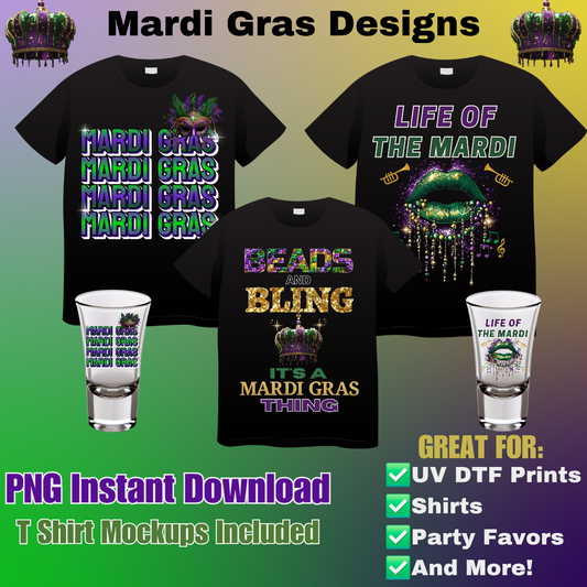 Mardi Gras PNG Designs (3)