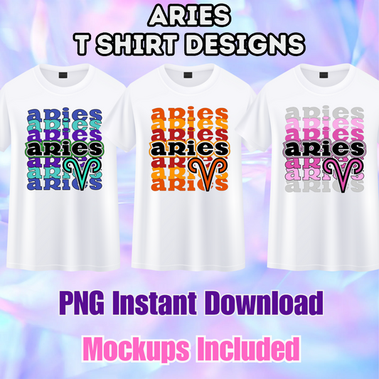 Layered Aries PNG Designs (Mockups Included)
