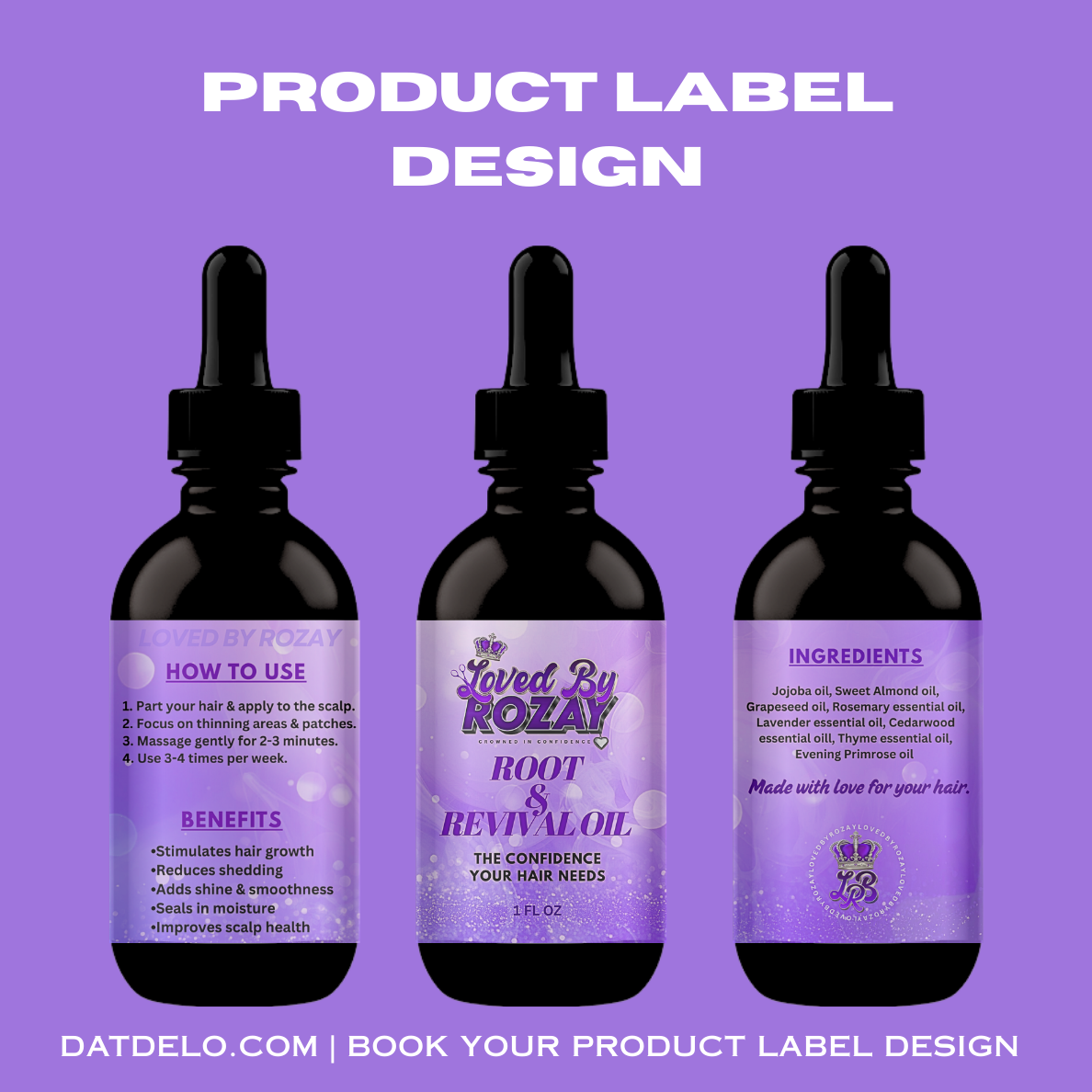 Custom Product Label Design & Mockups