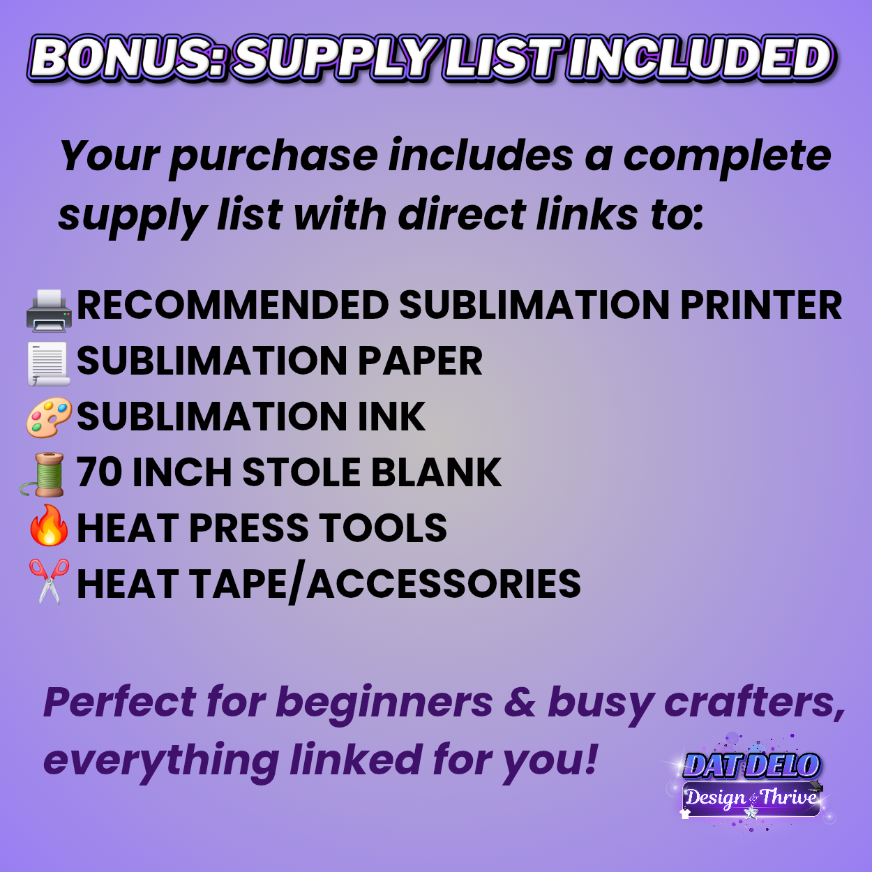 Gold & Blue Grad Stole Design Template, Supply List Included (Canva Pro Required)