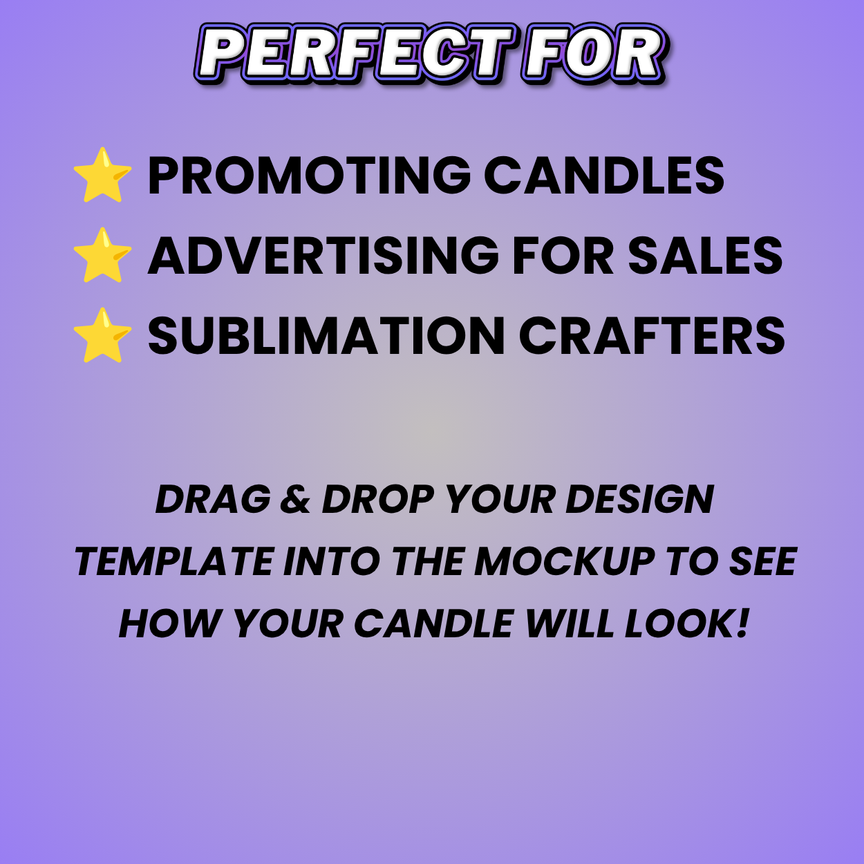 Blank Candle Mockup (Drag & Drop Template)