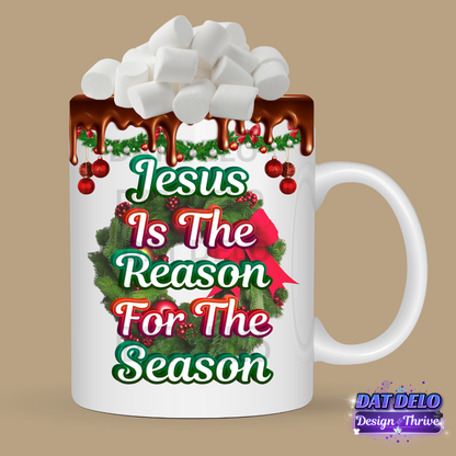 3 Christmas Theme Mug Designs, 6 Mockups Included! (Canva Templates)