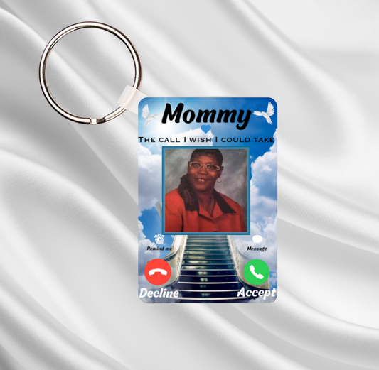 Memorial Phone Call Keychain