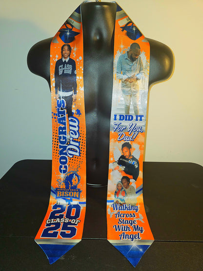 Custom Grad Stole (Turnaround Time Up To 2-5 Business Days)