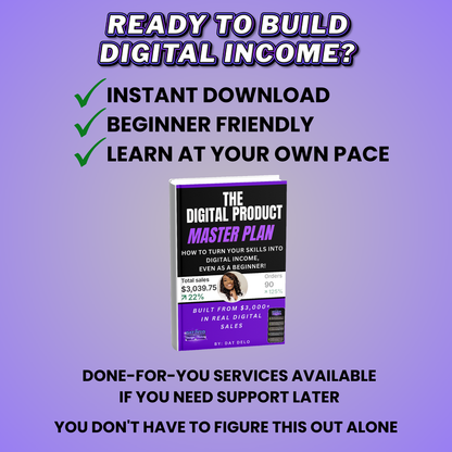 Digital Product Masterplan: A Step-By-Step System to Build Digital Income