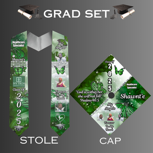Grad Stole & Cap (Turnaround Time Up To 7-14 Business Days)