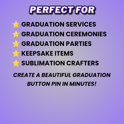 Green Black Grad Button Pin Design Editable Template