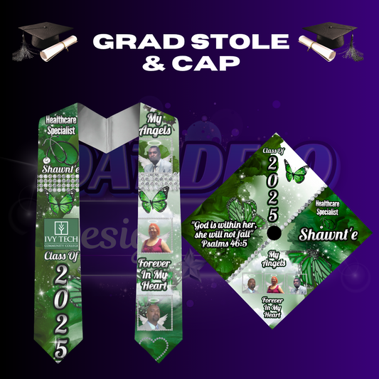 Grad Stole & Cap (Turnaround Time Up To 7-14 Business Days)