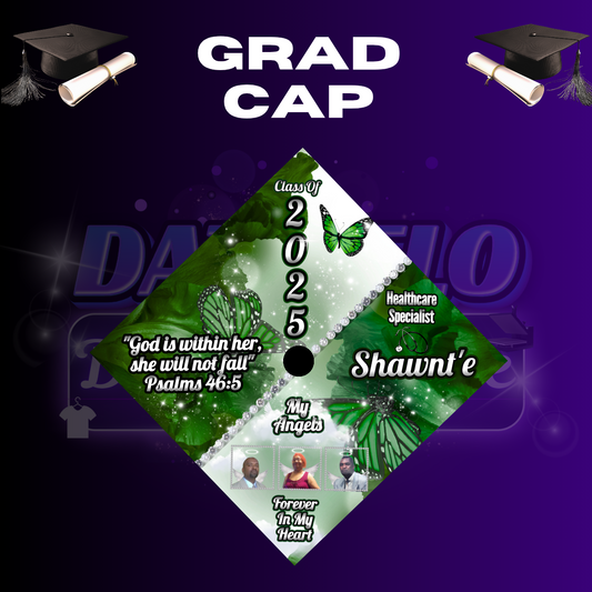 Grad Cap 9.3"x9.3'(Turnaround Time Up To 2-5 Business Days)