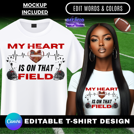 Heart On Field Editable Design (Canva)