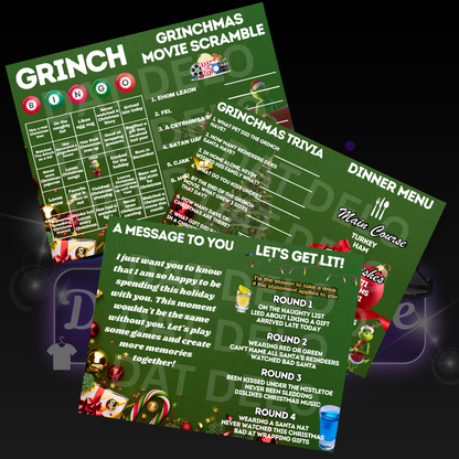 Editable Christmas Game Book Designs (Canva)