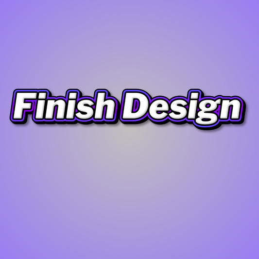 Finish Design Service (Template Must Be Purchased First)