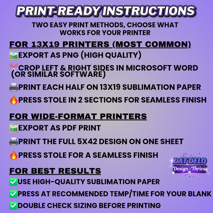 Green Butterfly Editable Grad Stole Design(Includes Supply List)