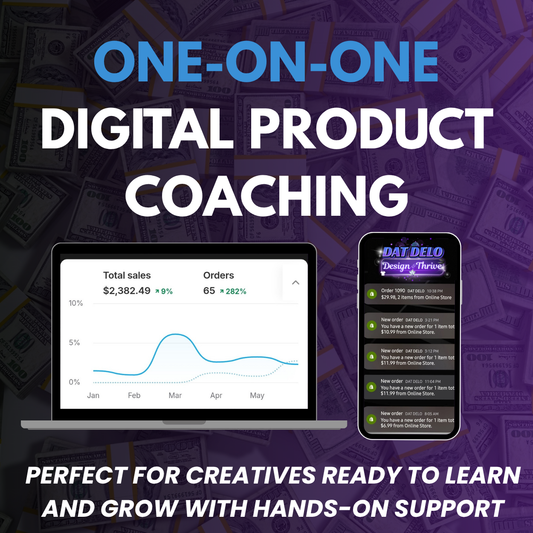 1-On-1 Digital Product Coaching: Learn To Create & Sell With Confidence (40 Minute Zoom Meeting)