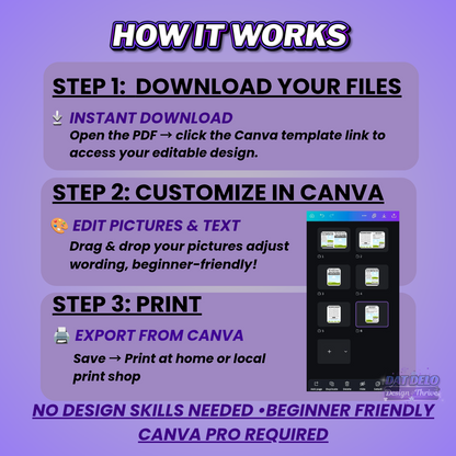 Father's Day Newspaper Design Editable Canva Pro Templates, 2 Pre-Sized Templates, 4 Pages Included