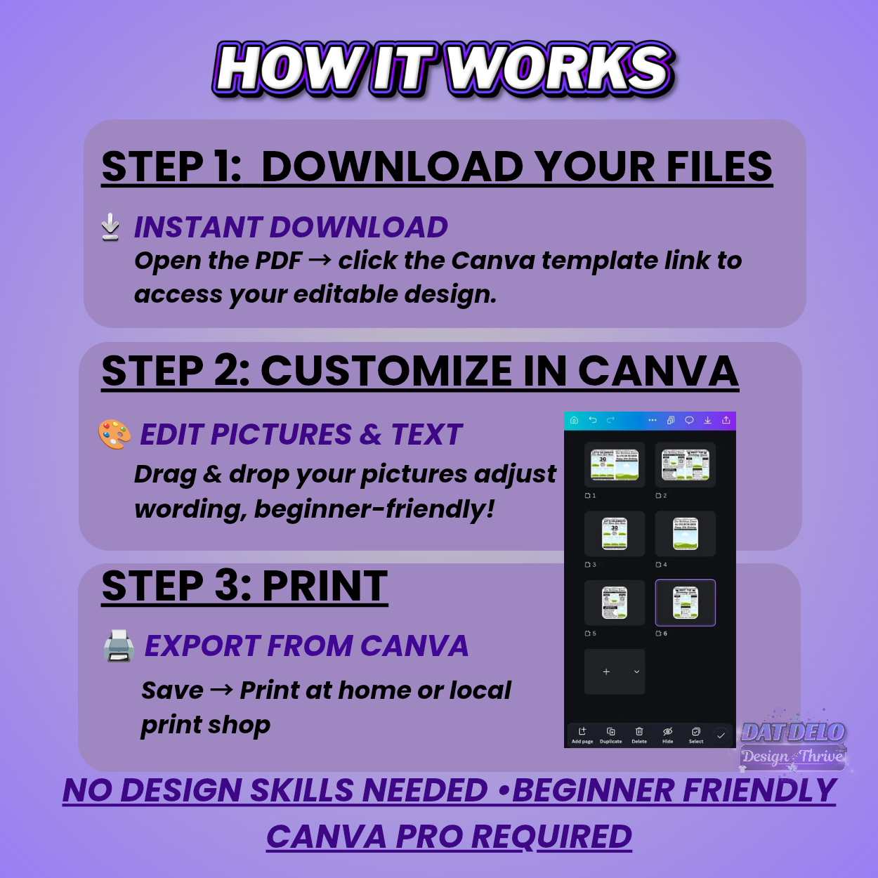 Birthday Newspaper Design Editable Canva Pro Templates, 2 Pre-Sized Templates, 4 Pages Included